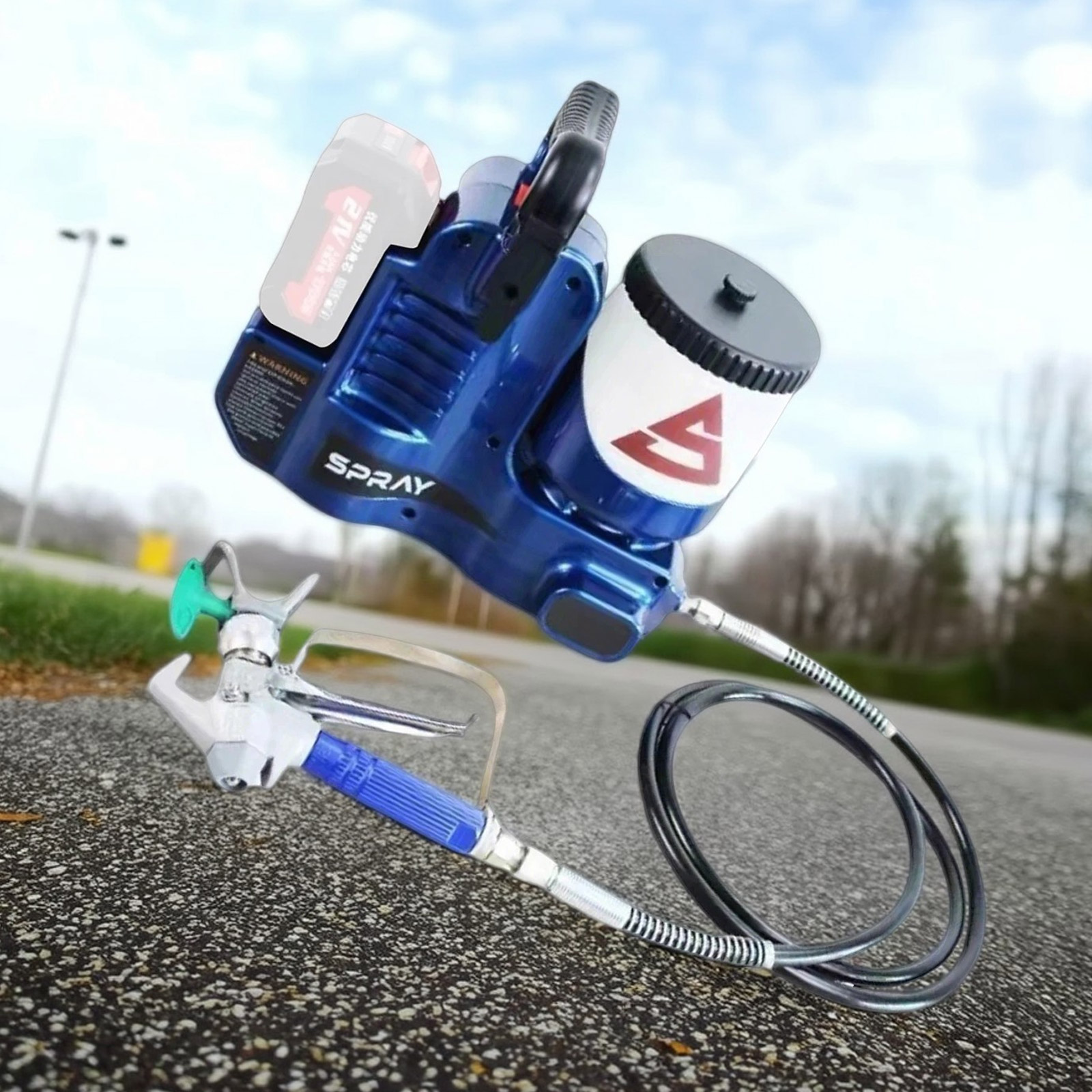 For Makita Airless Paint Sprayer Sprayer for Wall Paints Varnishes 18-21VBatteJQ - Bild 7 von 10