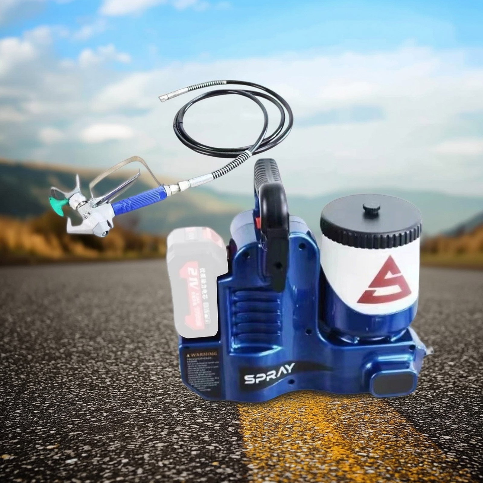 For Makita Airless Paint Sprayer Sprayer for Wall Paints Varnishes 18-21VBatteJQ - Bild 10 von 10