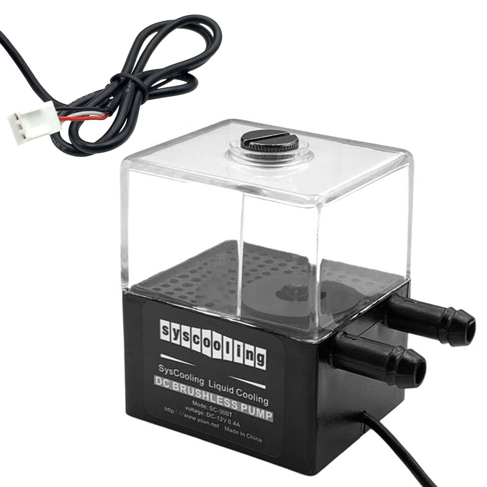 SC-300T DC12V 4W Ultra-quiet Water Pump Tank for PC CPU Liquid Cooling System