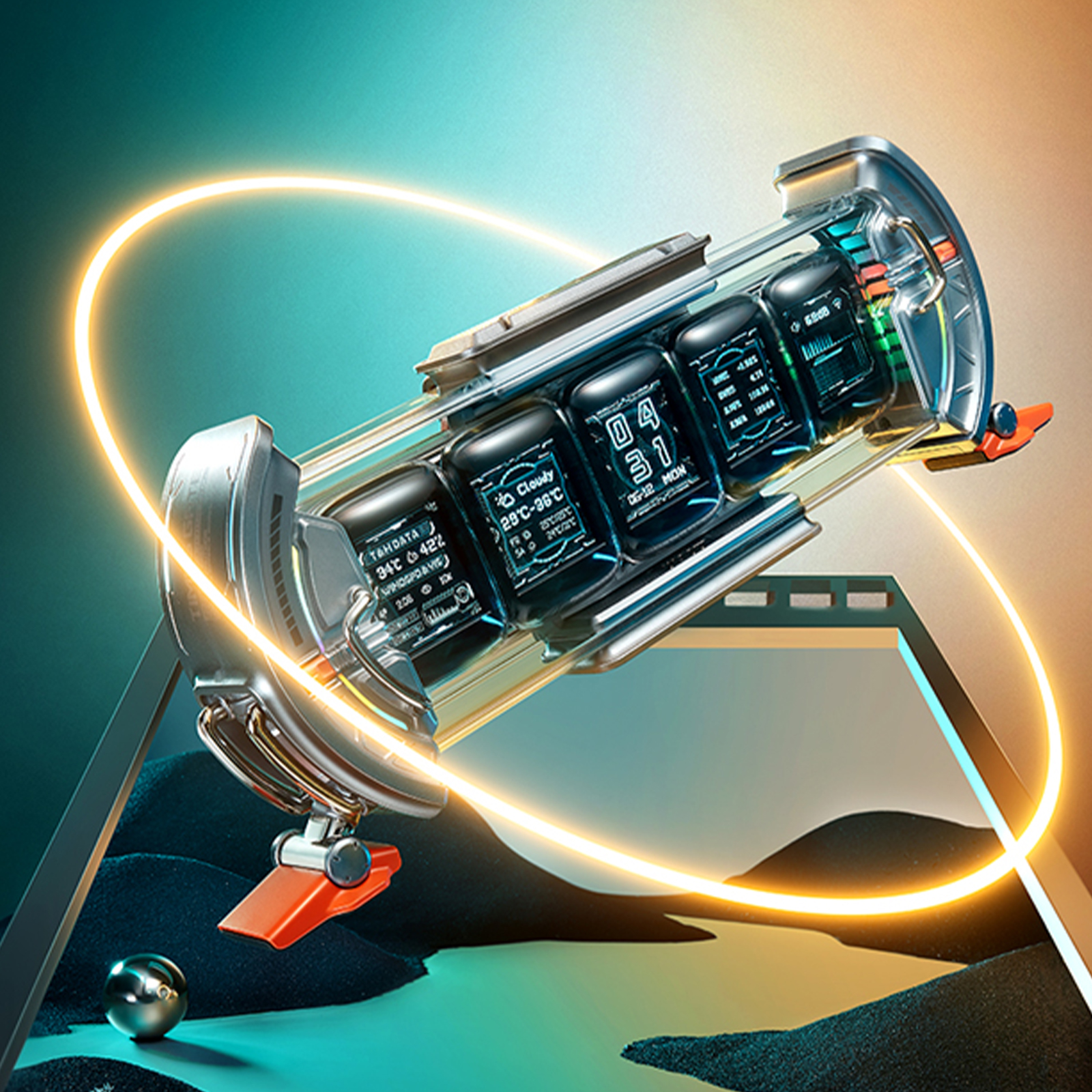 Divoom Times Gate シルバー 【公式通販】