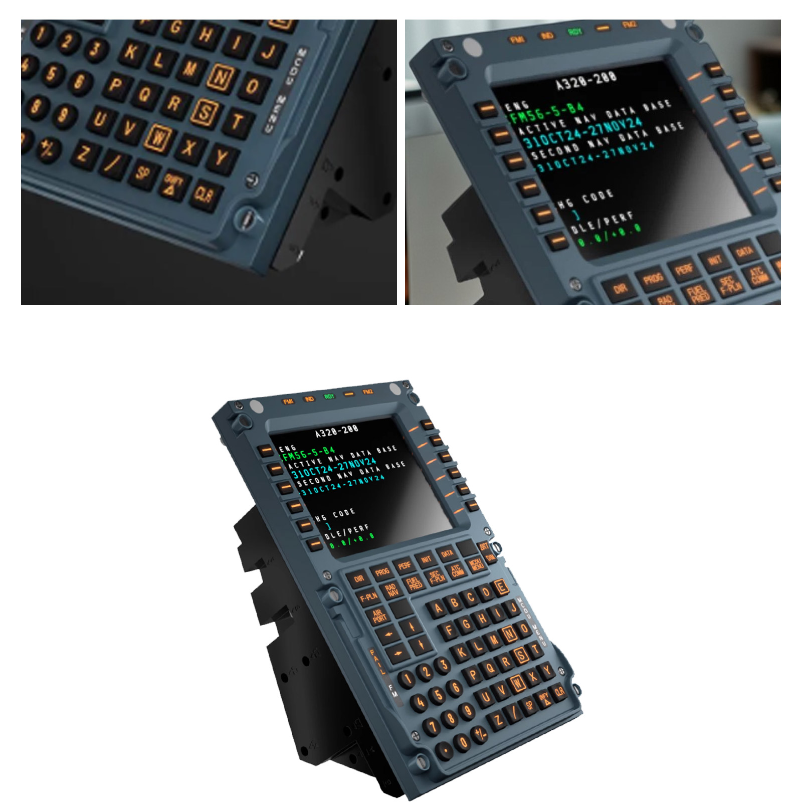Winwing A3xx Mcdu Flight Control Panel Simulator Compatible W/ X-plane Msfs QP - Picture 10 of 13