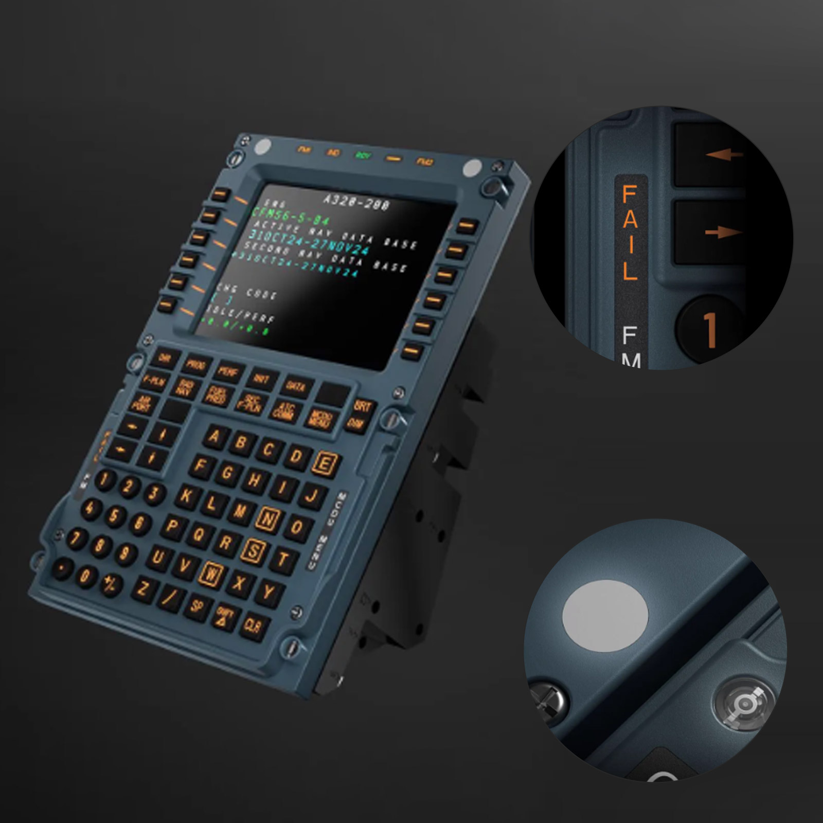 Winwing A3xx Mcdu Flight Control Panel Simulator Compatible W/ X-plane Msfs QP - Picture 11 of 13