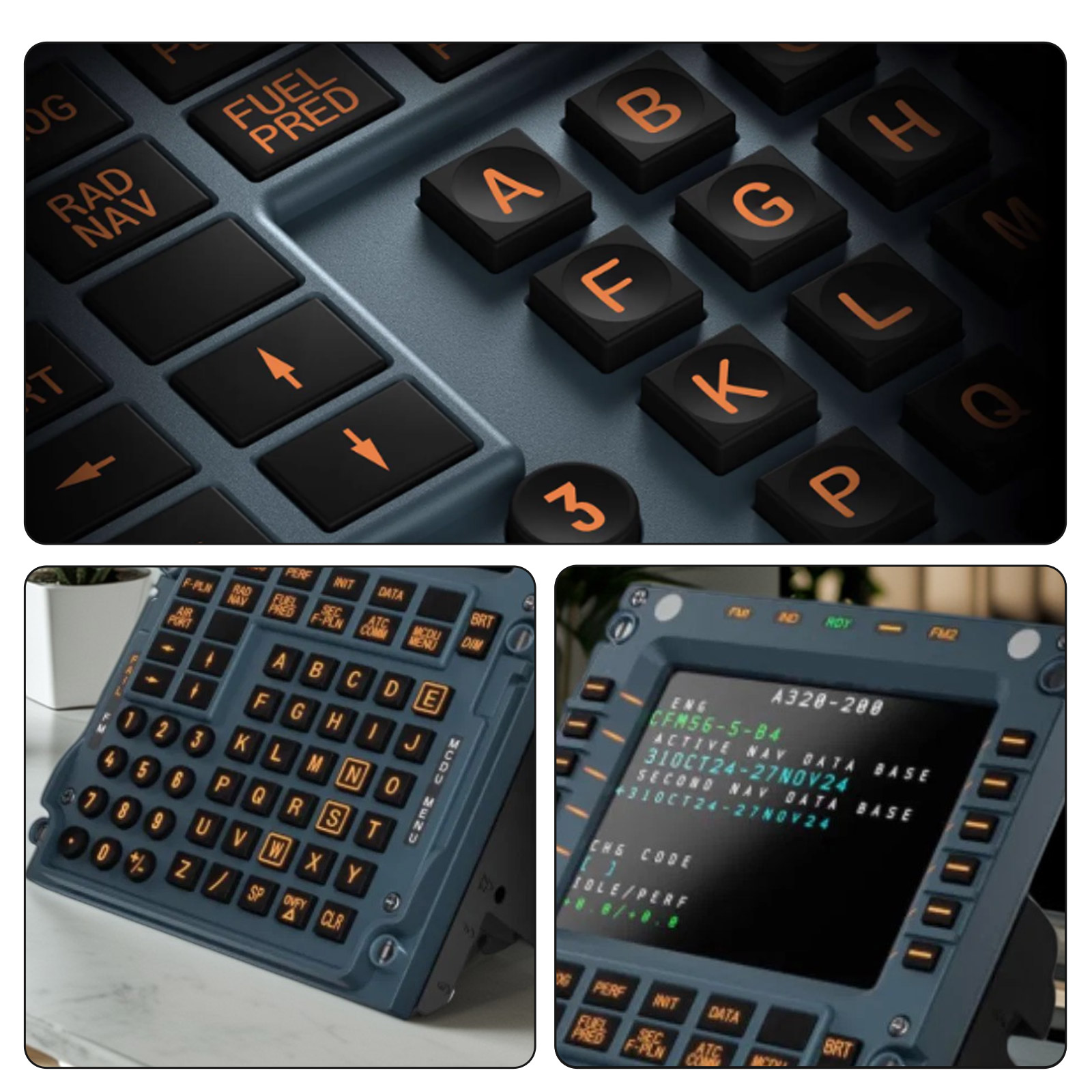 Winwing A3xx Mcdu Flight Control Panel Simulator Compatible W/ X-plane Msfs QP - Picture 12 of 13